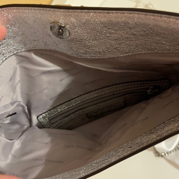 Michael Kors Leather Fold-Over Clutch / Handbag - Picture 6 of 7